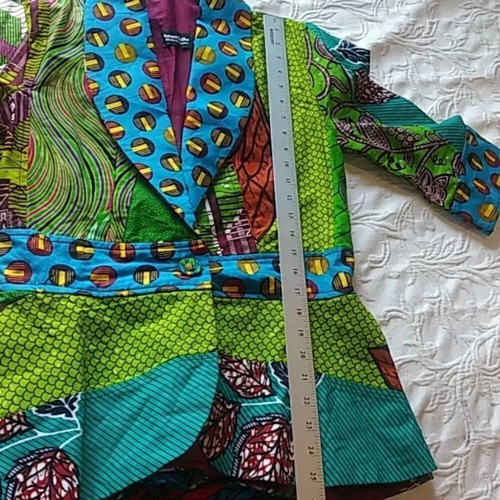 Anna teiko. African print patch work jacket - Picture 14 of 16